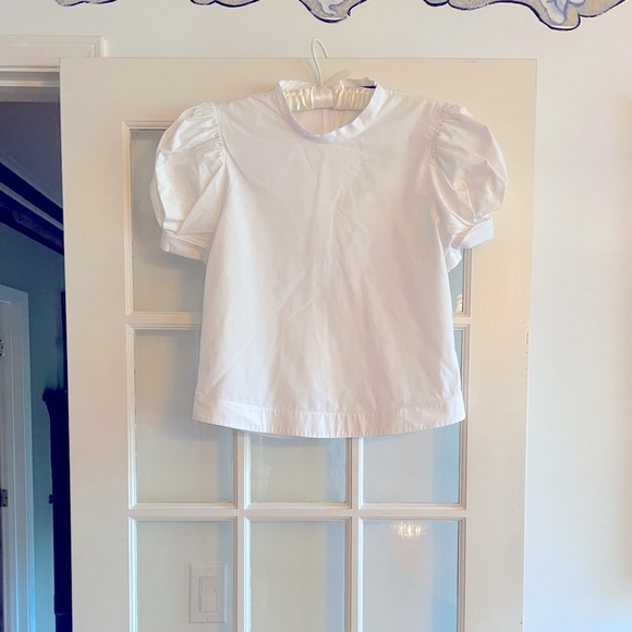 COPY - Bassike Cotton Balloon sleeve blouse - Picture 6 of 12